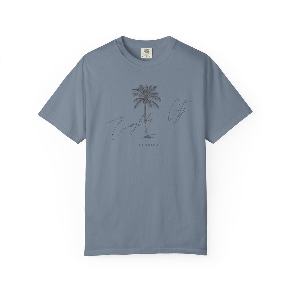 Everglades City Chill Vibes Tee - Unisex Garment-Dyed T-shirt for Autumn Lovers, Casual Wear, Gifts for Him/Her