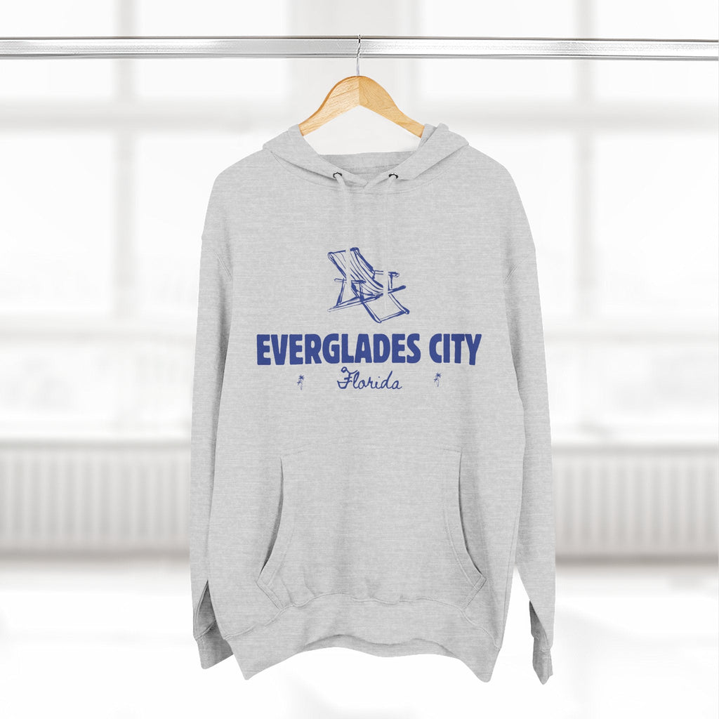 Everglades City Inspired Fleece Hoodie, Casual Wear, Relaxation, Gift for Autumn Lovers, Travel Essential