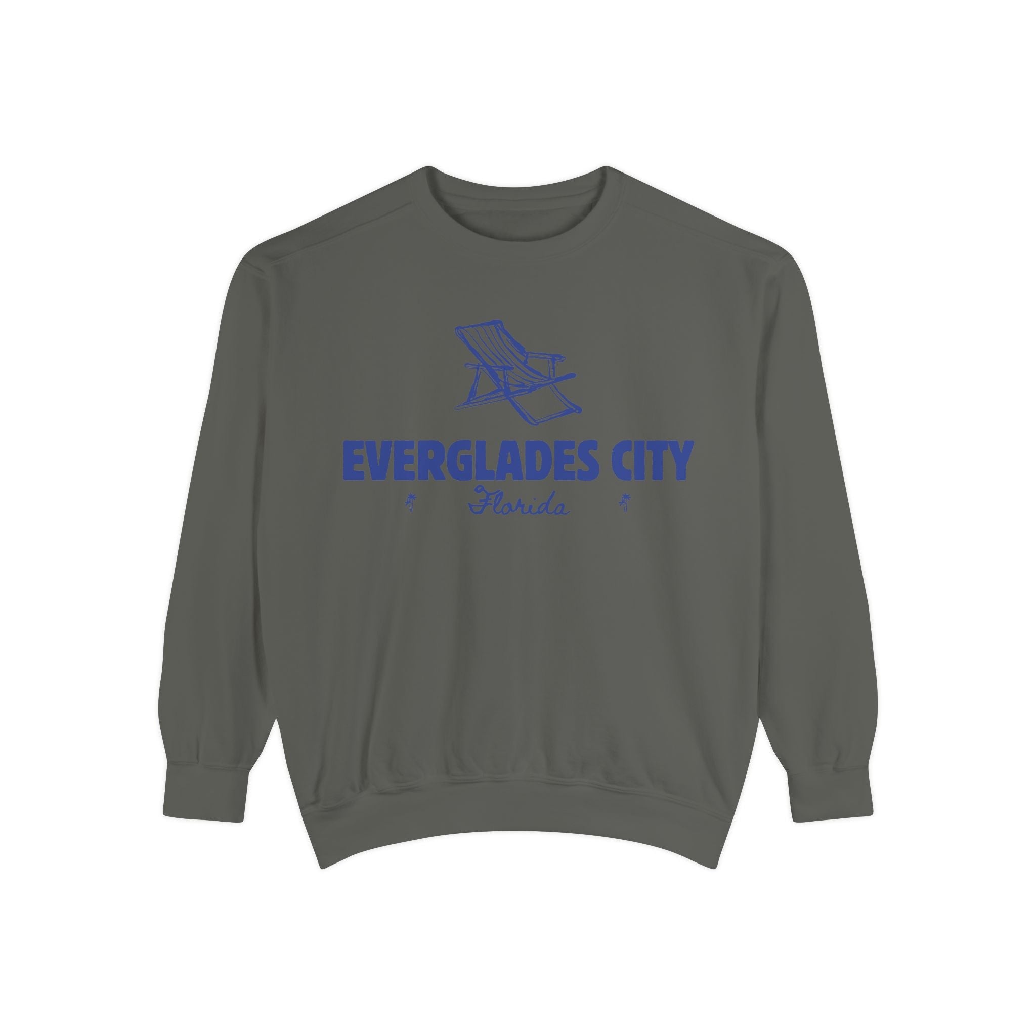 Everglades City Vibes Unisex Sweatshirt | Garment-Dyed Comfort, Perfect for Casual Outings, Travel, Gifts, Autumn Days