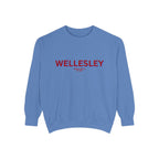 Wellesley Unisex Garment-Dyed Sweatshirt | Cozy Fashion, Perfect for Casual Outings, Gifts, Fall & Winter Style, Everyday Comfort