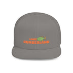 Lake Cumberland Fish Flat Bill Snapback Hat, Fishing Cap, Outdoor Gear, Lake House Gift, Summer Accessories, Stylish Headwear