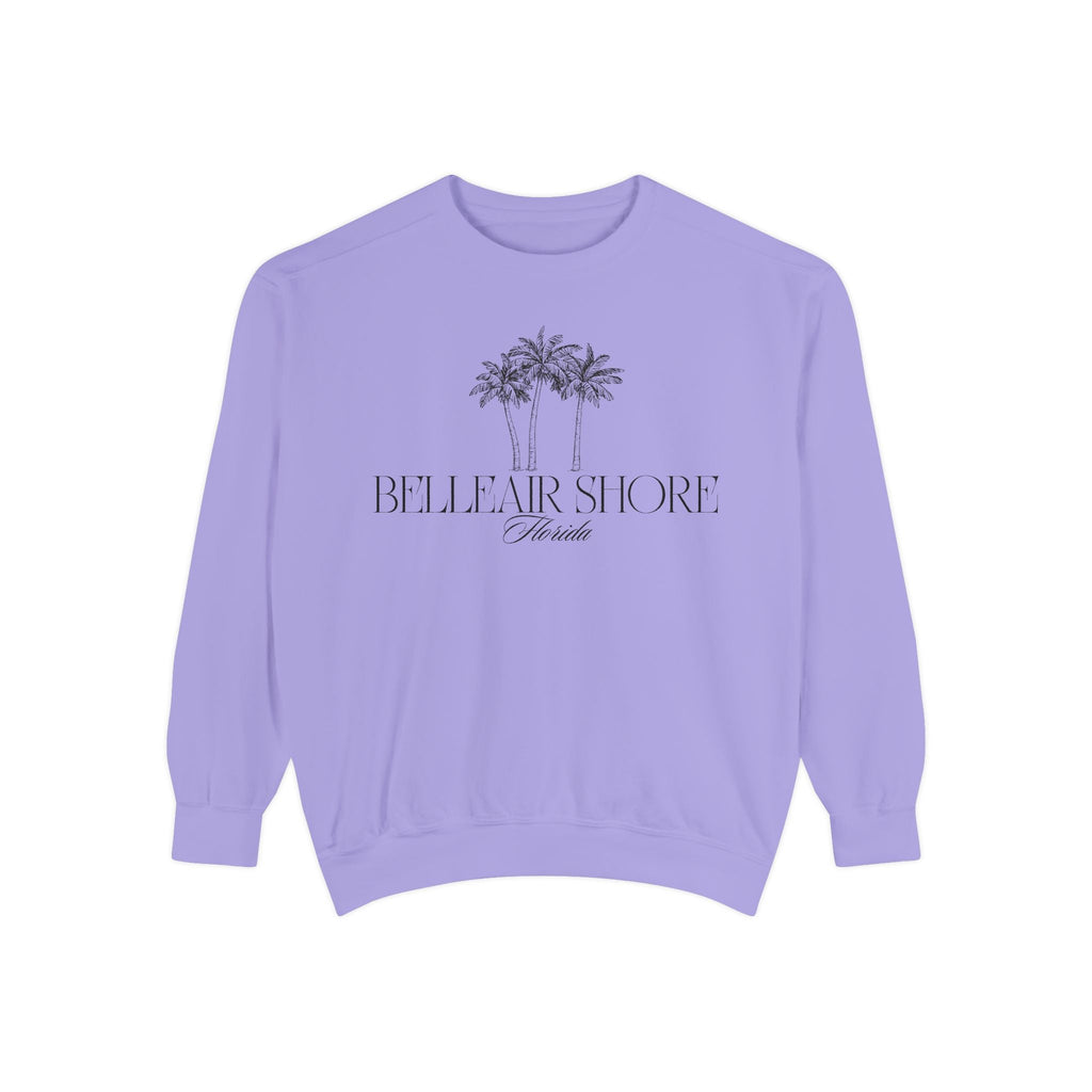 Belleair Shore Beach Vibes Unisex Sweatshirt | Garment-Dyed Comfort, Perfect for Casual Outings, Travel, Gifts, Summer Days, Bellear Shore