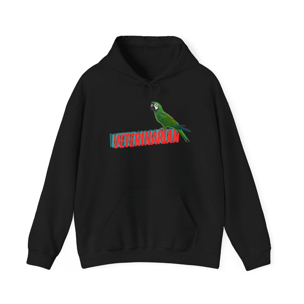 Veterinarian Parrot Hoodie - Cozy Sweatshirt for Animal Lovers, Perfect Gift for Pet Owners, Veterinary Staff, Animal Rescue Events