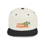 Lake Texoma Fish Flat Bill Snapback Hat, Fishing Cap, Outdoor Gear, Lake House Gift, Summer Accessories, Stylish Headwear