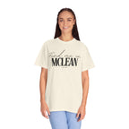 McLean Vibes Unisex Garment-Dyed T-Shirt, Casual Wear, Gifts for Locals, Trendy Summer Essential, Comfortable Everyday Tee