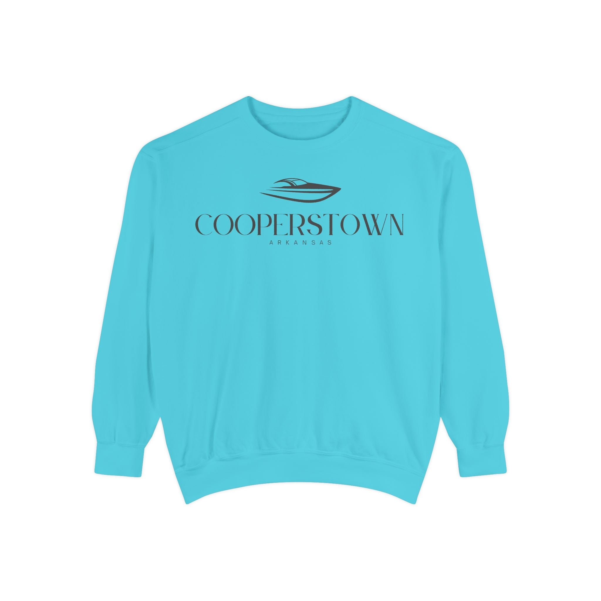 Cooperstown Chill Vibes Sweatshirt - Unisex Garment-Dyed Style, Perfect for Lounging