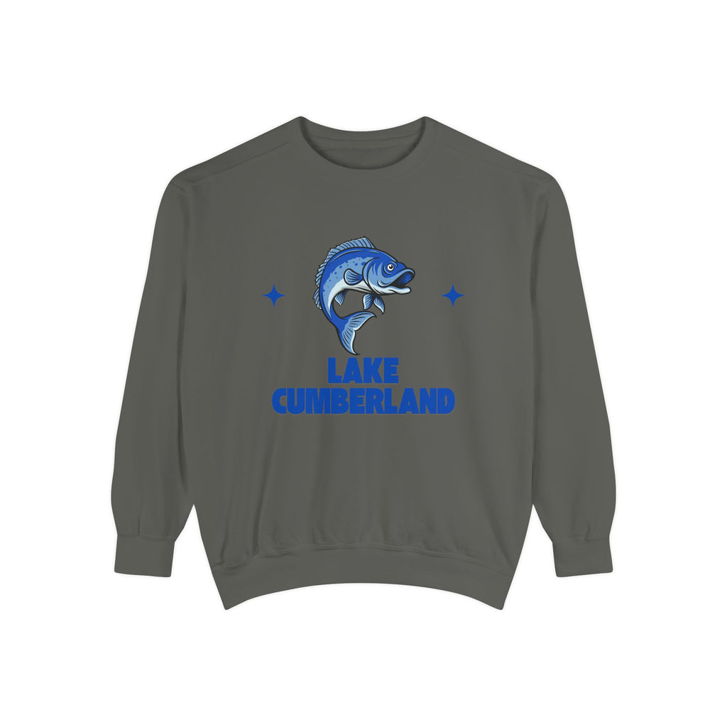 Lake Cumberland Fish Design Unisex Sweatshirt | Cozy Fishing Apparel, Casual Wear, Gift for Anglers, Lake Day Outfit, Nature Lovers Sweatshirt