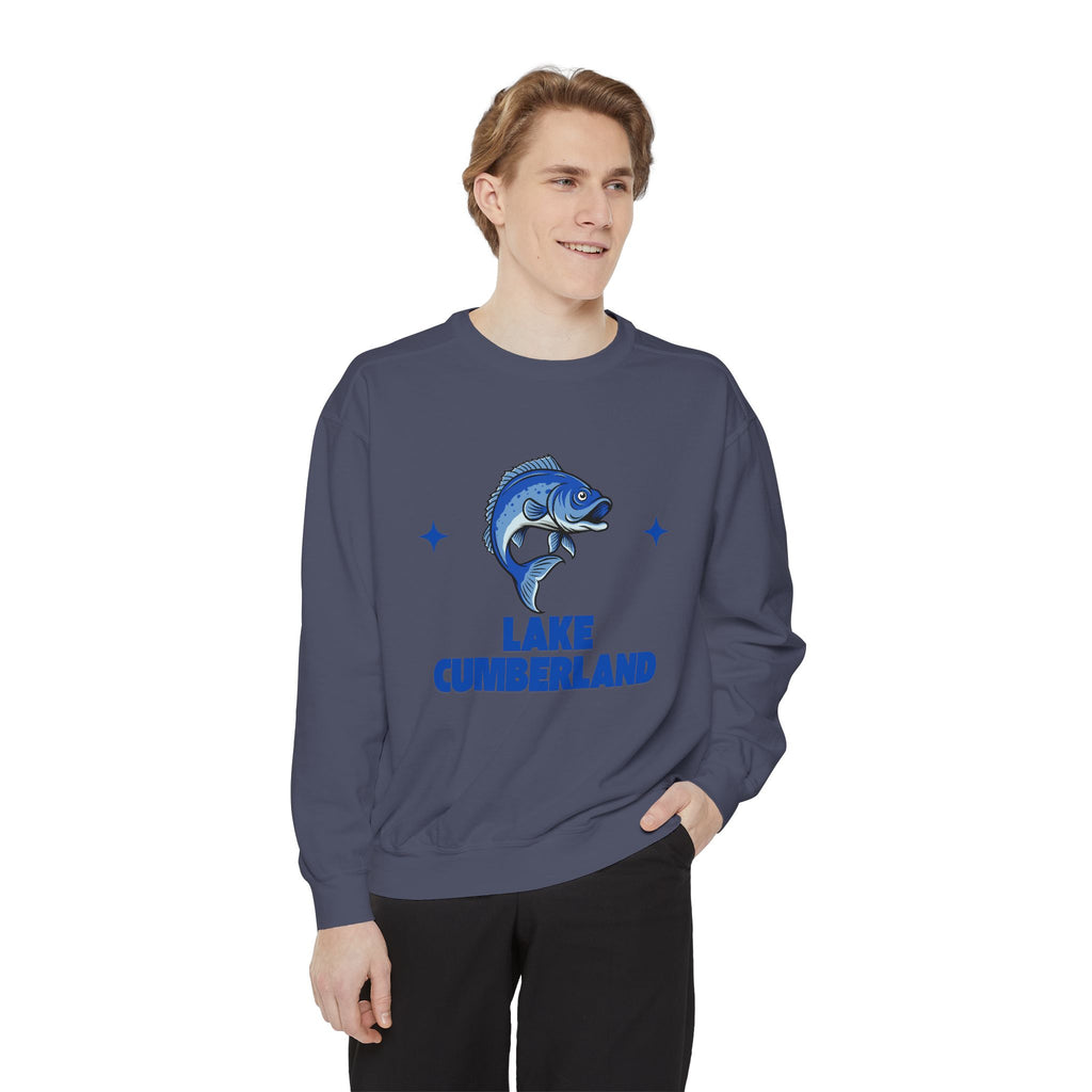 Lake Cumberland Fish Design Unisex Sweatshirt | Cozy Fishing Apparel, Casual Wear, Gift for Anglers, Lake Day Outfit, Nature Lovers Sweatshirt