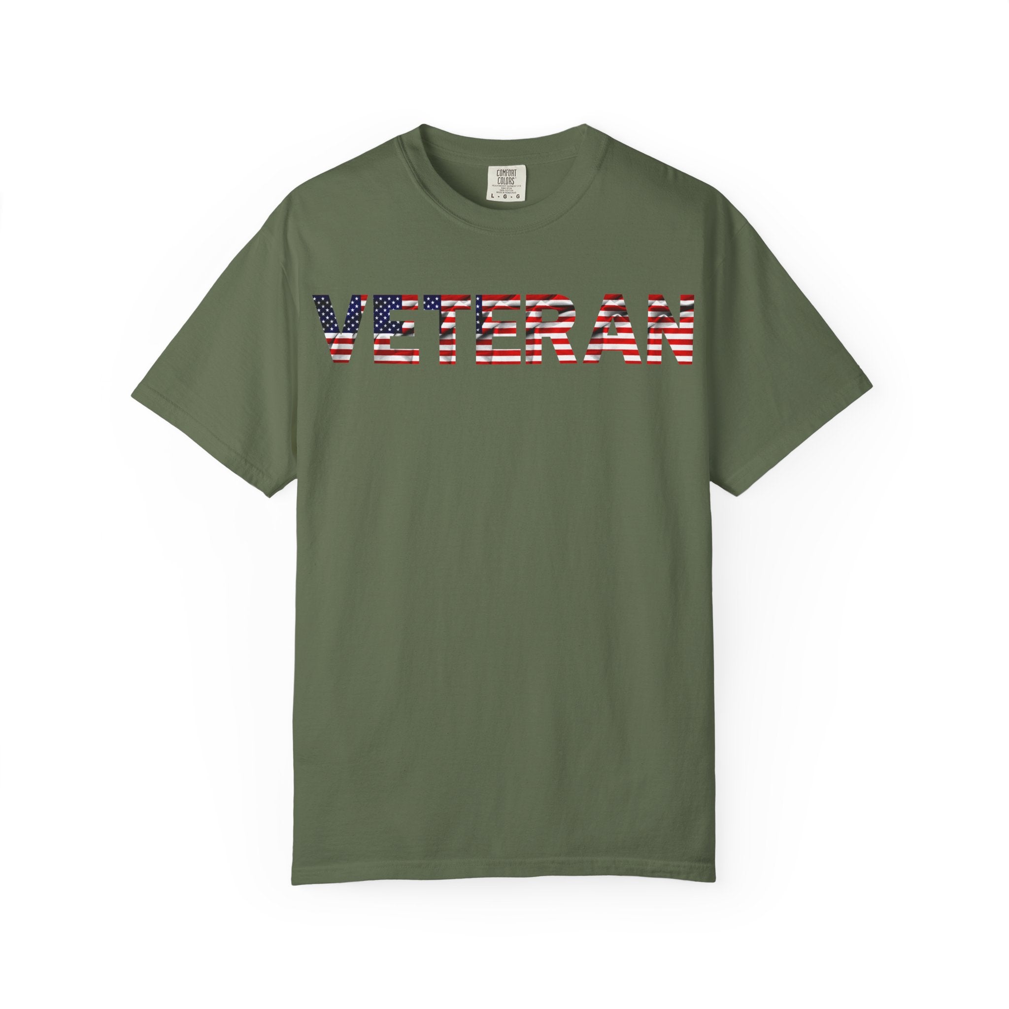 Veteran Pride Garment-Dyed T-Shirt for Unisex, Casual Wear, Memorial Day, Veteran's Day, Patriotic Apparel, Gift for Veterans