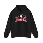 Halloween Boo Sweatshirt, Unisex Hoodie for Fall, Cozy Ghost Design, Cute Autumn Apparel, Halloween Costume
