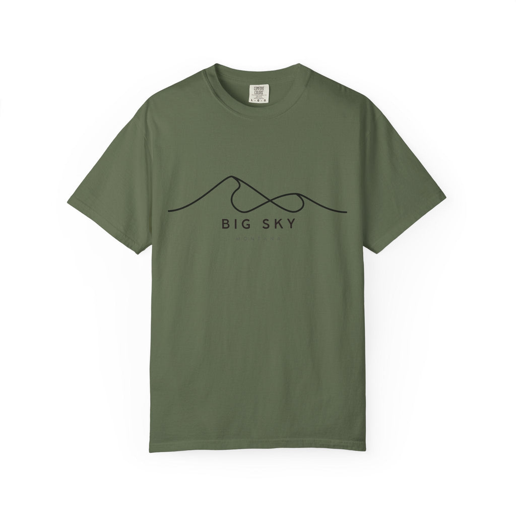 Big Sky Chill Vibes Tee - Unisex Garment-Dyed T-shirt for Autumn Lovers, Casual Wear, Gifts for Him/Her