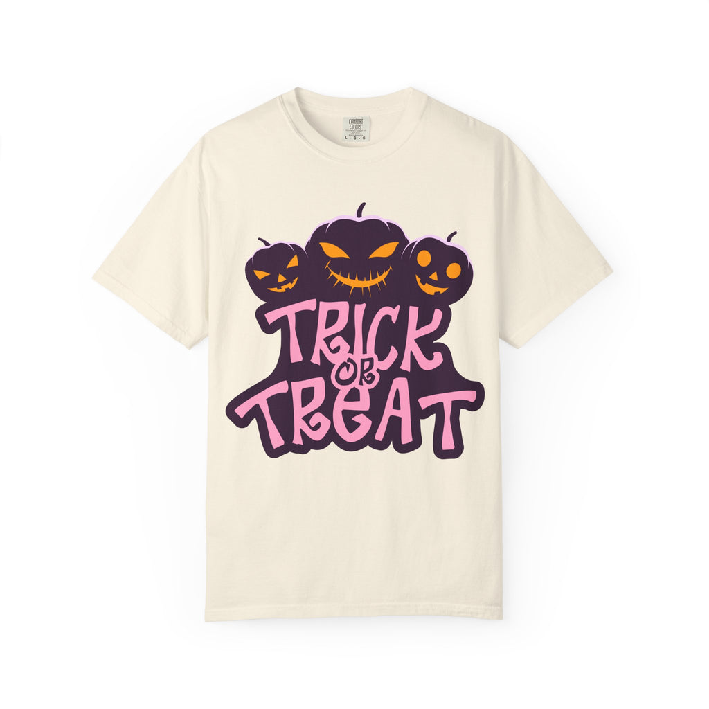 Halloween Trick or Treat T-Shirt, Unisex Halloween Tee, Spooky Autumn Shirt, Fun Costume Top, Trick or Treat Apparel