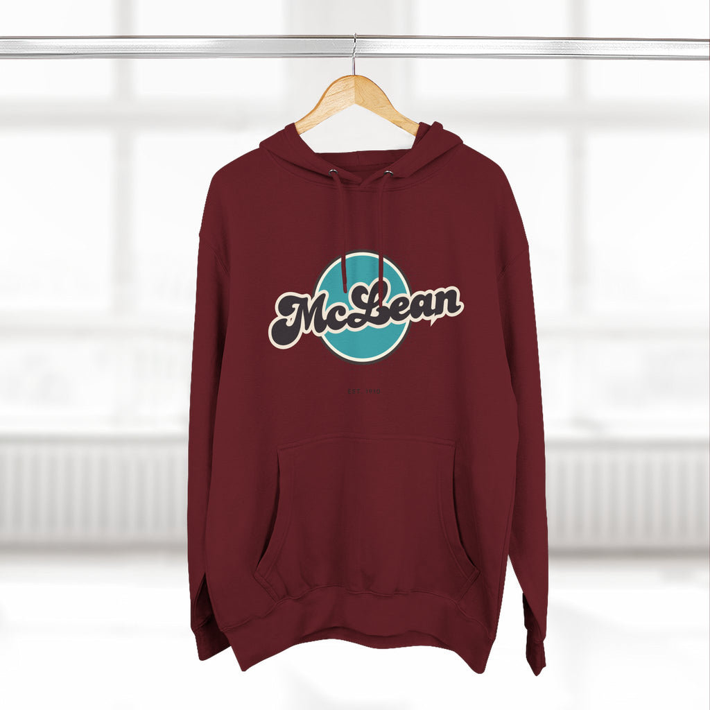 McLean Retro Vibe Hoodie for Casual Days, Streetwear, Unisex Gift, Cozy Layering Apparel