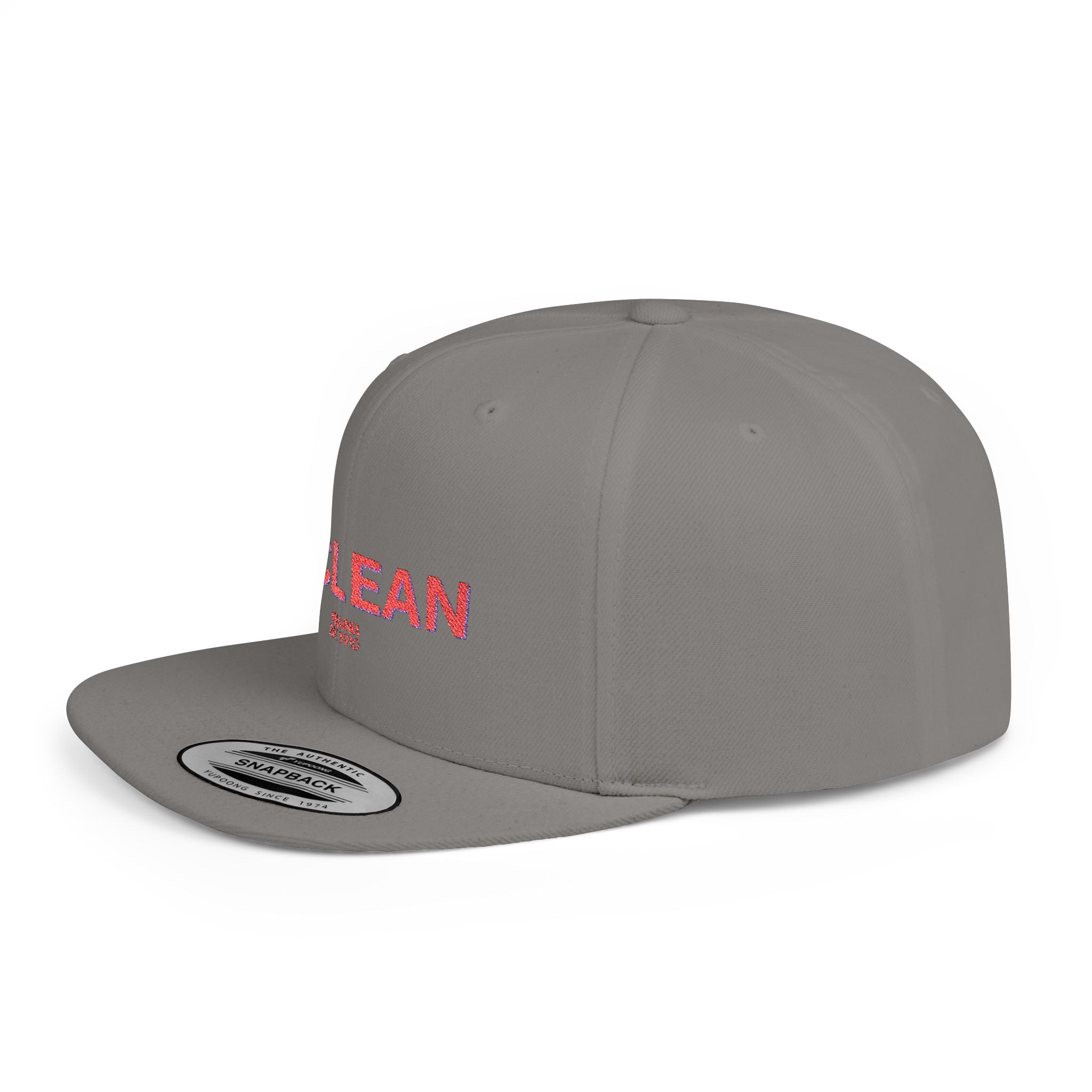 McLean Stylish Flat Bill Snapback Hat with Design, Perfect for Casual Outings, Streetwear, Gifts, Festivals, Everyday Wear