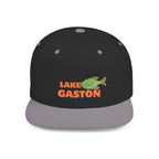 Lake Gaston Fish Flat Bill Snapback Hat, Fishing Cap, Outdoor Gear, Lake House Gift, Summer Accessories, Stylish Headwear