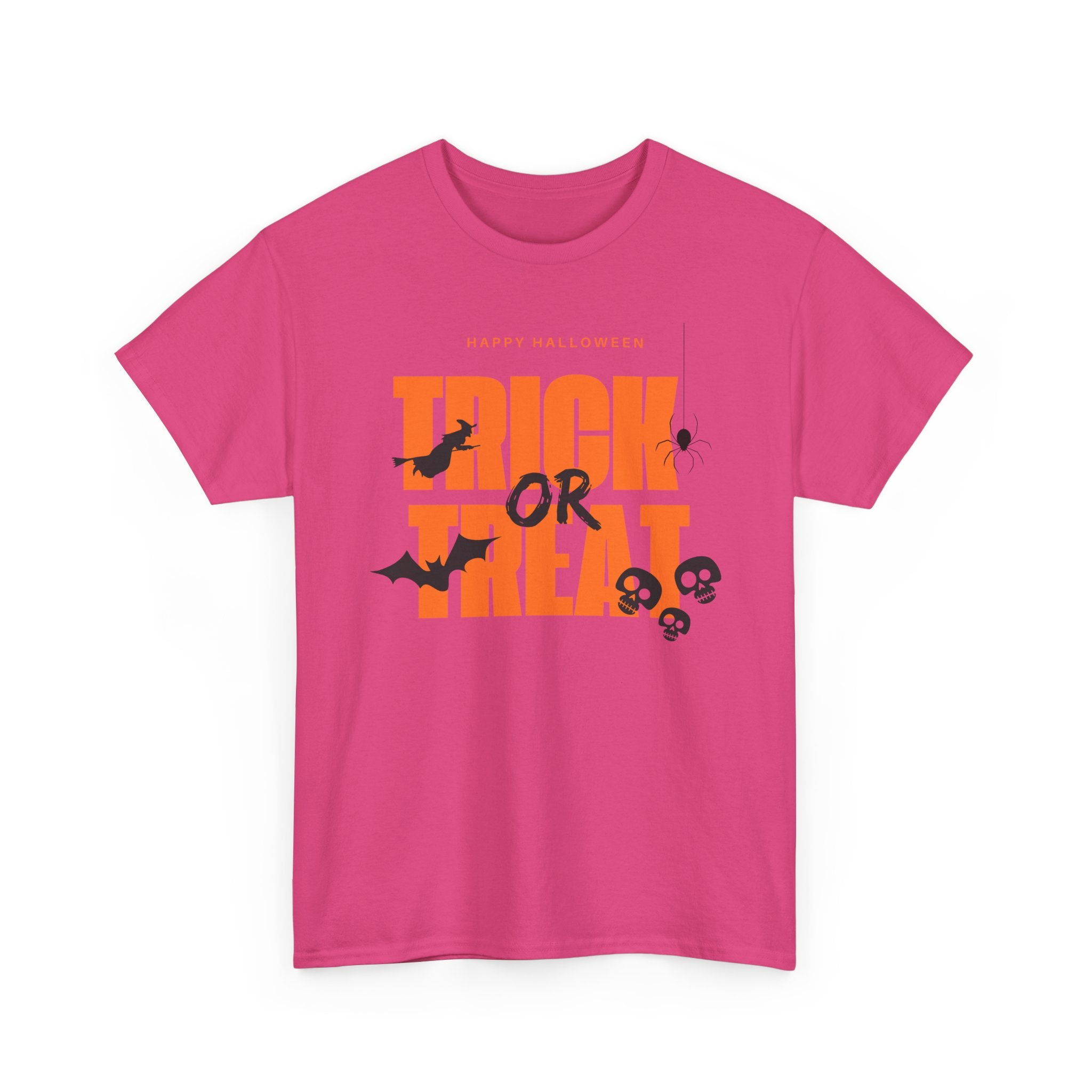 Halloween Unisex Tee, Funny Trick or Treat Shirt, Spooky Halloween Apparel, Unisex Cotton T-Shirt, Halloween Costume Top