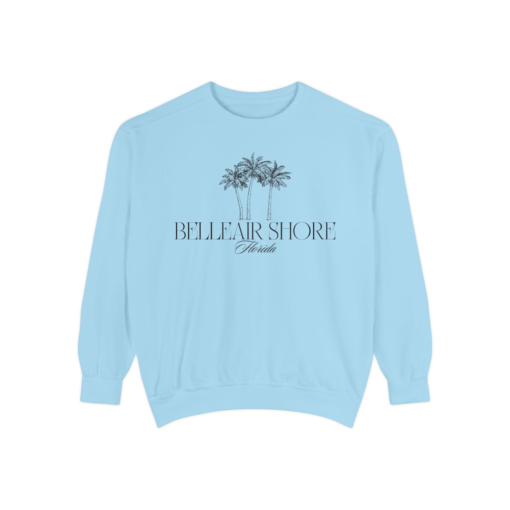 Belleair Shore Beach Vibes Unisex Sweatshirt | Garment-Dyed Comfort, Perfect for Casual Outings, Travel, Gifts, Summer Days, Bellear Shore