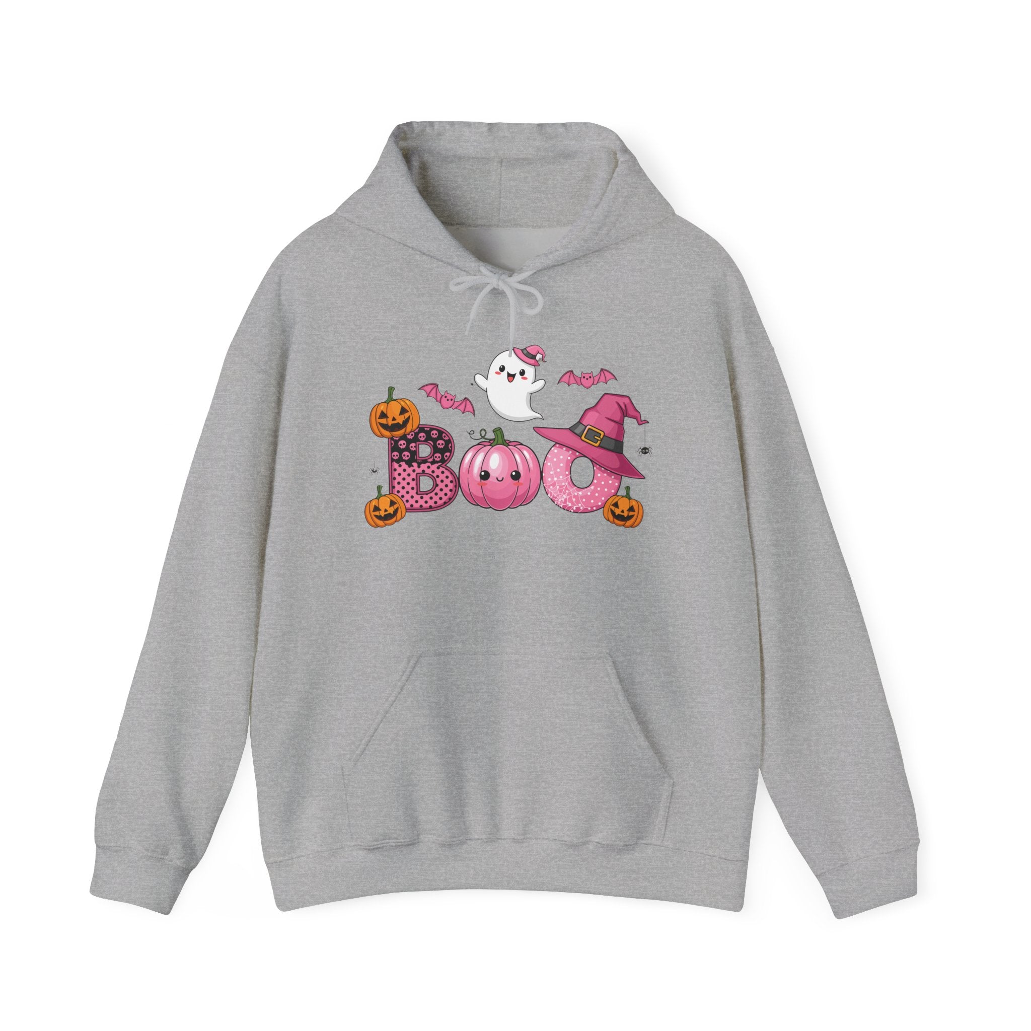 Halloween Boo Sweatshirt, Unisex Hoodie for Fall, Cozy Ghost Design, Cute Autumn Apparel, Halloween Costume