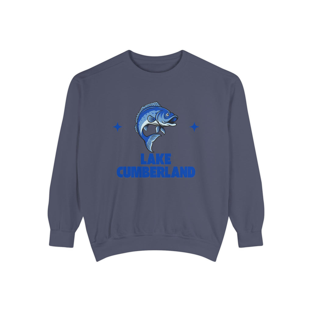 Lake Cumberland Fish Design Unisex Sweatshirt | Cozy Fishing Apparel, Casual Wear, Gift for Anglers, Lake Day Outfit, Nature Lovers Sweatshirt