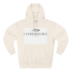 Cooperstown Stylish Three-Panel Fleece Hoodie for Cozy Days, Casual Wear, Warm Layering, Gift for Him or Her