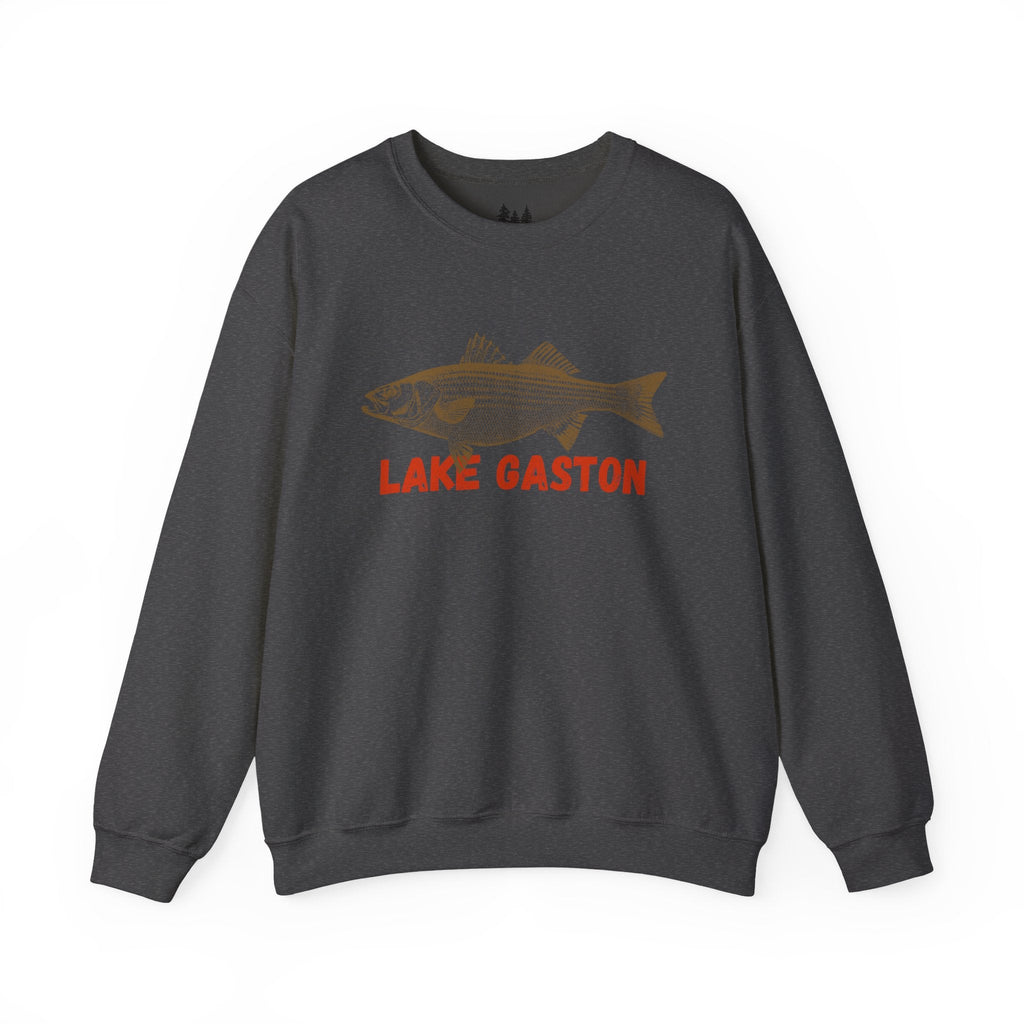 Lake Gaston Fishing Sweatshirt, Unisex Crewneck, Casual Wear, Gift for Fishermen, Outdoor Apparel, Lake House Cozy