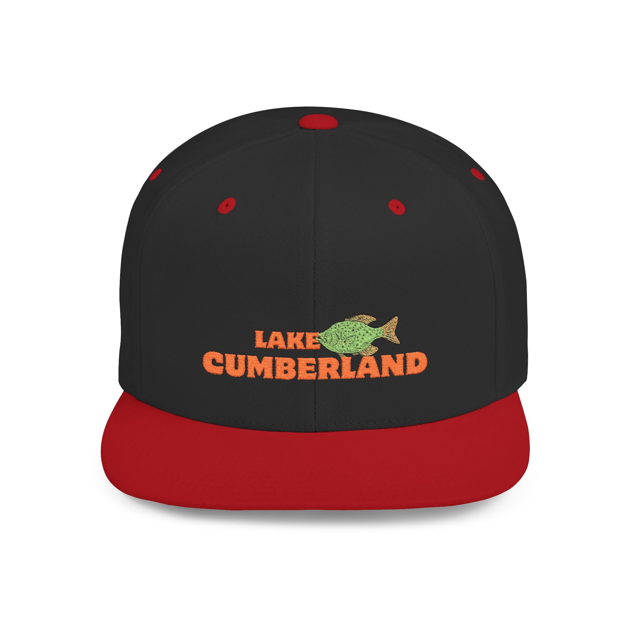 Lake Cumberland Fish Flat Bill Snapback Hat, Fishing Cap, Outdoor Gear, Lake House Gift, Summer Accessories, Stylish Headwear