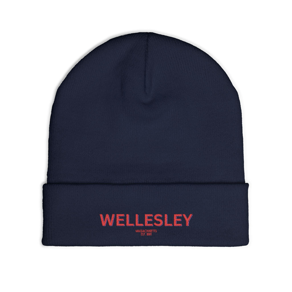 Wellesley Cozy Custom Knit Beanie - Personalized Hat, Winter Accessory, Gifts for Him, Her, Stylish Warmth