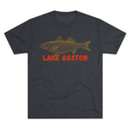 Lake Gaston Fishing Tee, Unisex Crew Neck Shirt, Summer Lake Apparel, Gift for Fishermen, Outdoor Adventure T-Shirt, Lake House Style