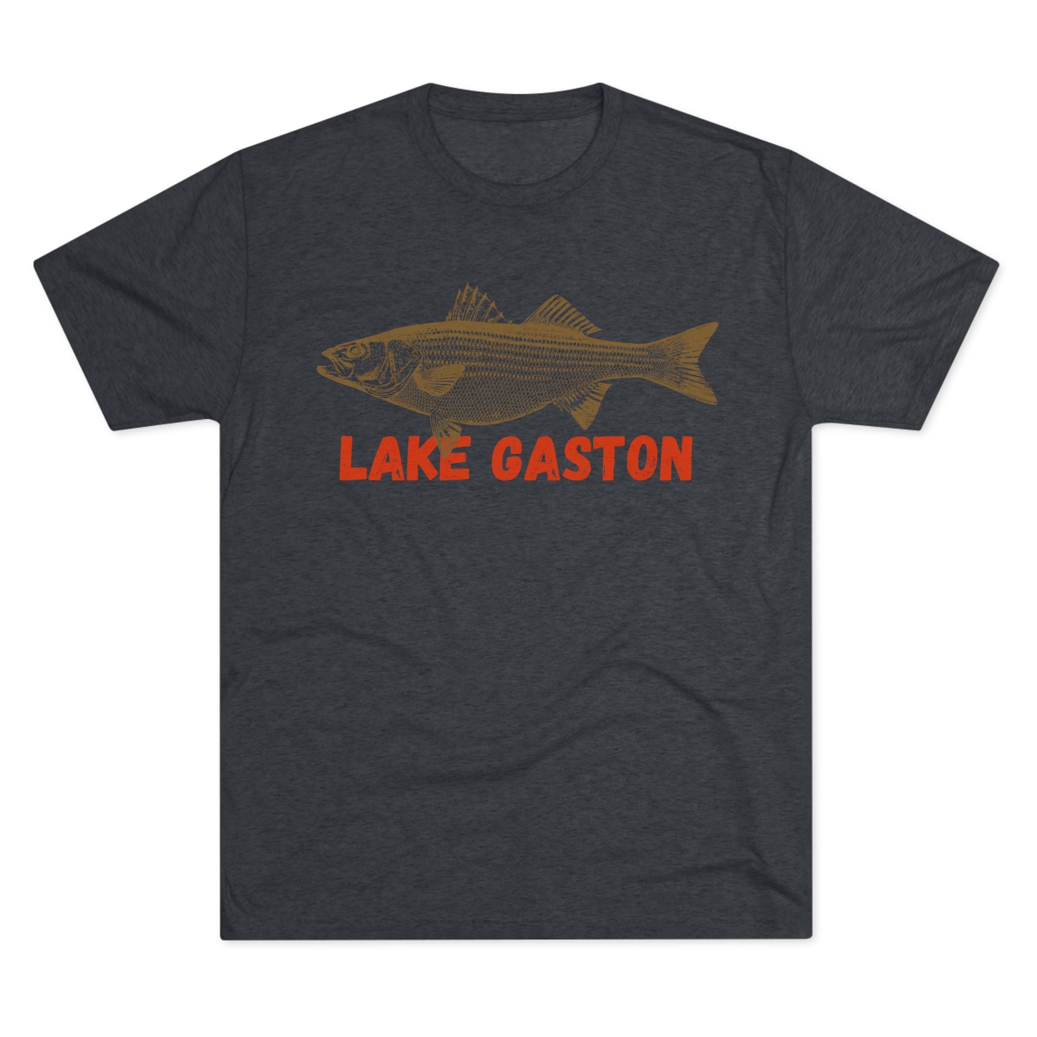 Lake Gaston Fishing Tee, Unisex Crew Neck Shirt, Summer Lake Apparel, Gift for Fishermen, Outdoor Adventure T-Shirt, Lake House Style