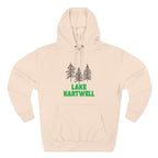 Lake Hartwell Fleece Hoodie, Cozy Sweatshirt, Outdoor Adventure Wear, Unique Gift for Lake Lovers, Perfect for Fall and Winter