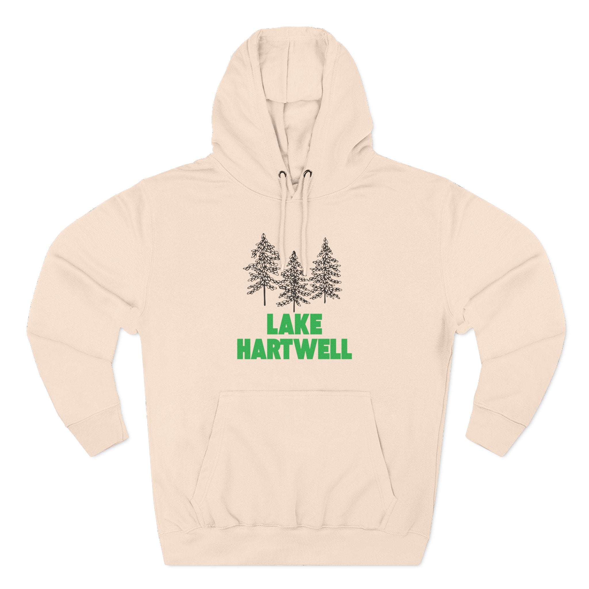Lake Hartwell Fleece Hoodie, Cozy Sweatshirt, Outdoor Adventure Wear, Unique Gift for Lake Lovers, Perfect for Fall and Winter