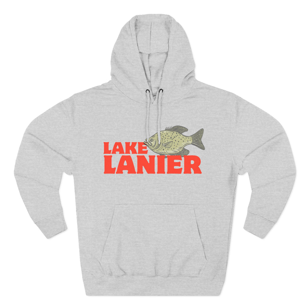 Lake Lanier Fleece Hoodie, Cozy Fishing Sweatshirt, Outdoor Adventure Wear, Unique Gift for Lake Lovers, Perfect for Fall and Winter