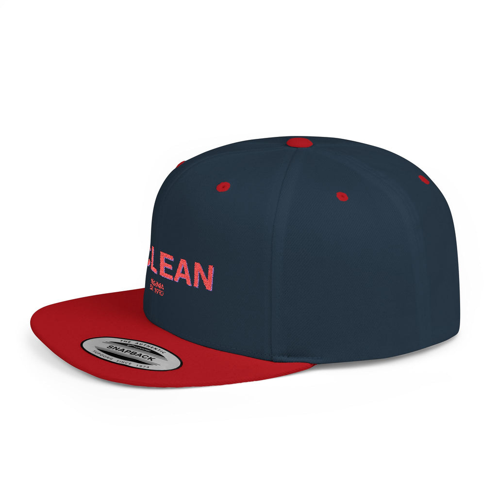McLean Stylish Flat Bill Snapback Hat with Design, Perfect for Casual Outings, Streetwear, Gifts, Festivals, Everyday Wear