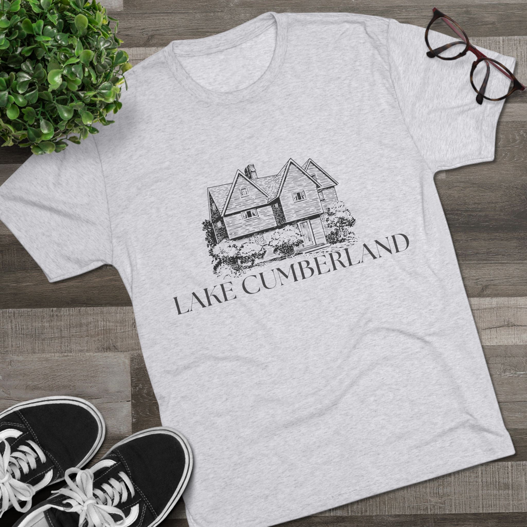 Lake Cumberland Unisex Tri-Blend Crew Tee, Casual T-Shirt, Summer Apparel, Lake House Shirt, Gift for Friends, Travel Tee