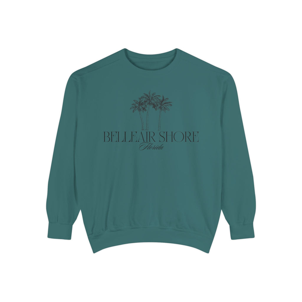 Belleair Shore Beach Vibes Unisex Sweatshirt | Garment-Dyed Comfort, Perfect for Casual Outings, Travel, Gifts, Summer Days, Bellear Shore