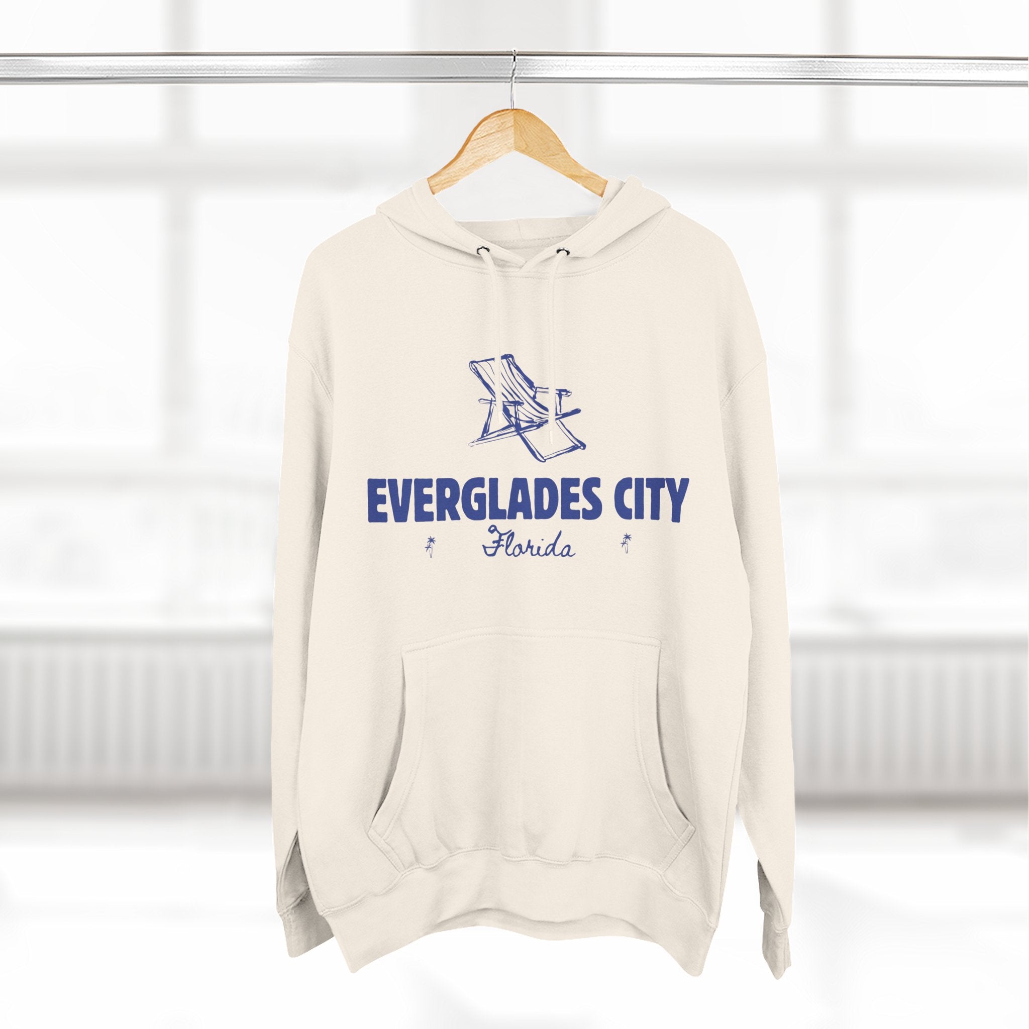Everglades City Inspired Fleece Hoodie, Casual Wear, Relaxation, Gift for Autumn Lovers, Travel Essential