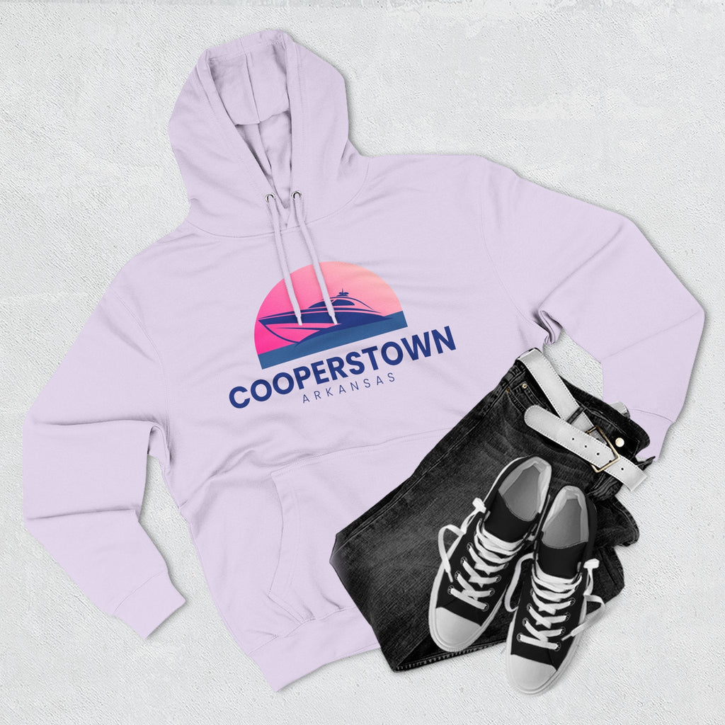 Cooperstown Vibes Hoodie with Design, Perfect for Autumn Lovers, Comfortable and Stylish, Great Gift for Vacations