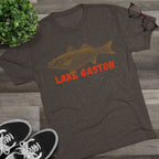 Lake Gaston Fishing Tee, Unisex Crew Neck Shirt, Summer Lake Apparel, Gift for Fishermen, Outdoor Adventure T-Shirt, Lake House Style