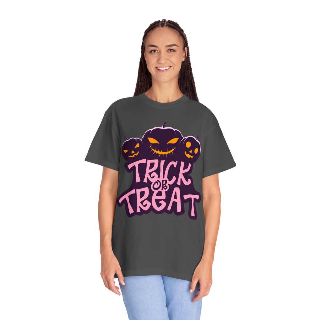 Halloween Trick or Treat T-Shirt, Unisex Halloween Tee, Spooky Autumn Shirt, Fun Costume Top, Trick or Treat Apparel