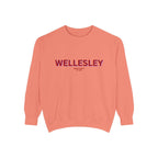 Wellesley Unisex Garment-Dyed Sweatshirt | Cozy Fashion, Perfect for Casual Outings, Gifts, Fall & Winter Style, Everyday Comfort