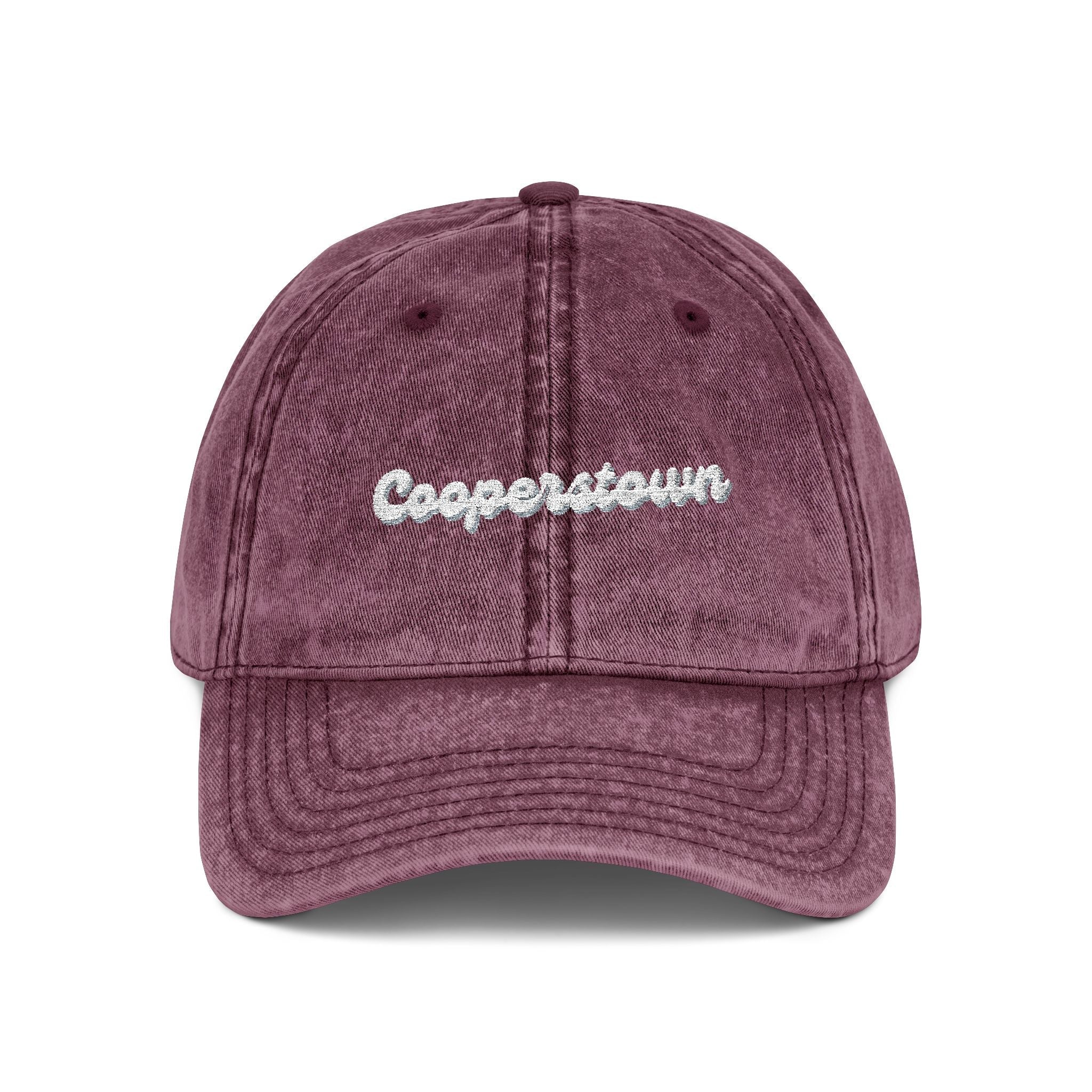 Cooperstown Vintage Embroidered Cap, Stylish Baseball Hat, Trendy Sun Hat, Gifts for Him/Her, Casual Outdoor Accessory