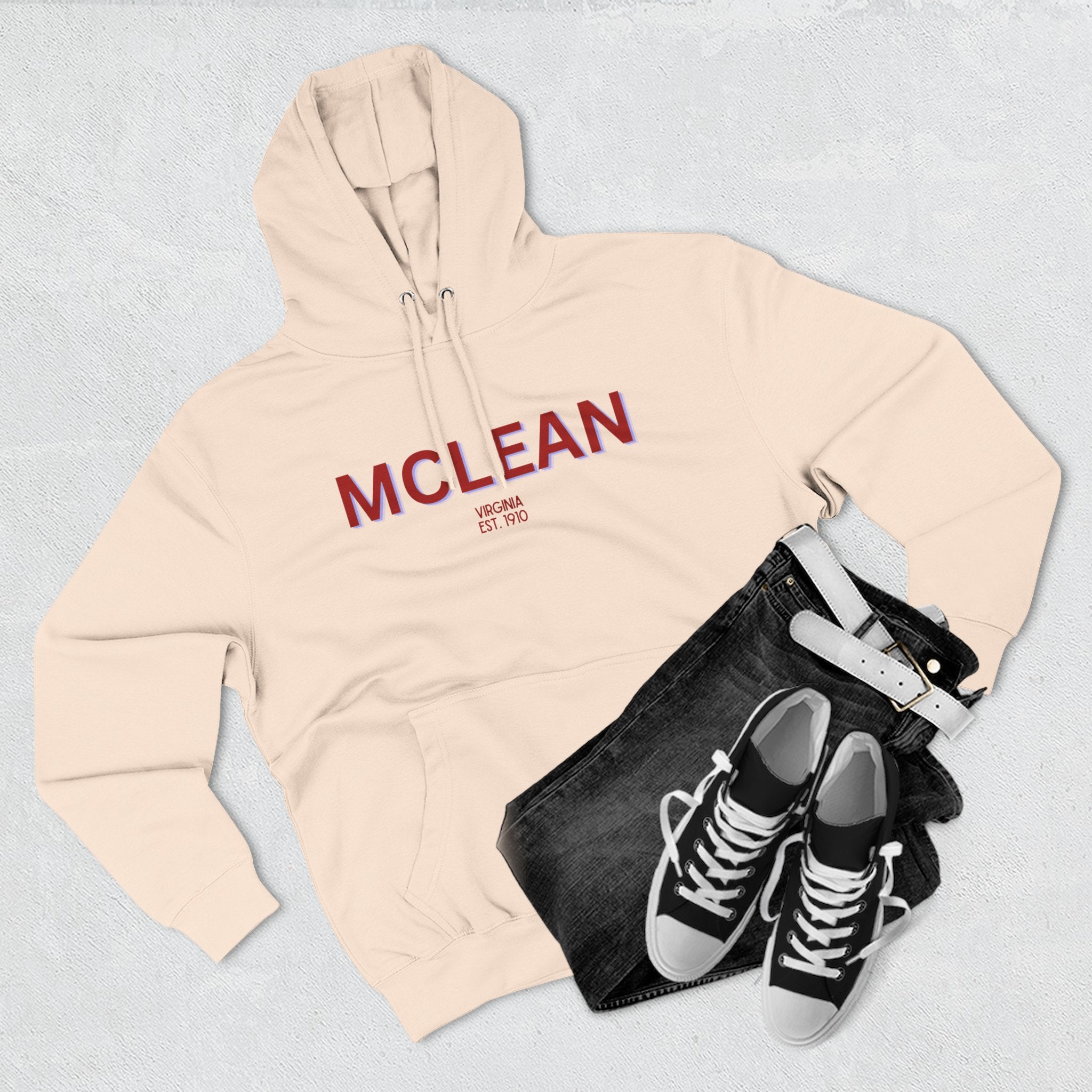 McLean Fleece Hoodie, Casual Sweatshirt, Cozy Layering Piece, Perfect Gift for All Occasions, Stylish Streetwear