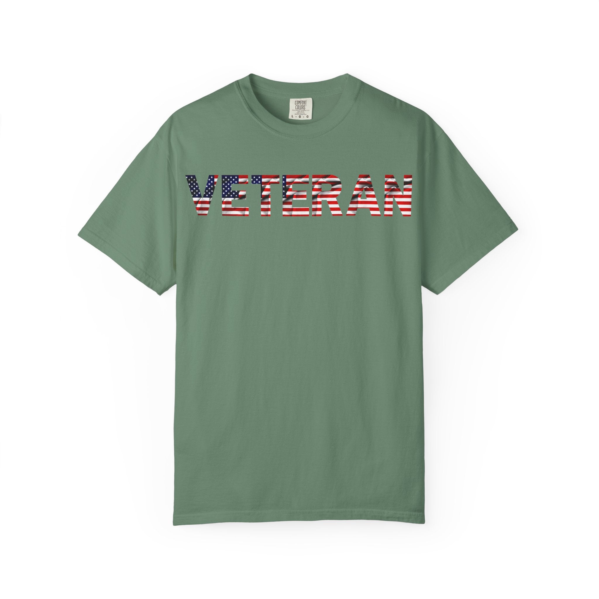 Veteran Pride Garment-Dyed T-Shirt for Unisex, Casual Wear, Memorial Day, Veteran's Day, Patriotic Apparel, Gift for Veterans