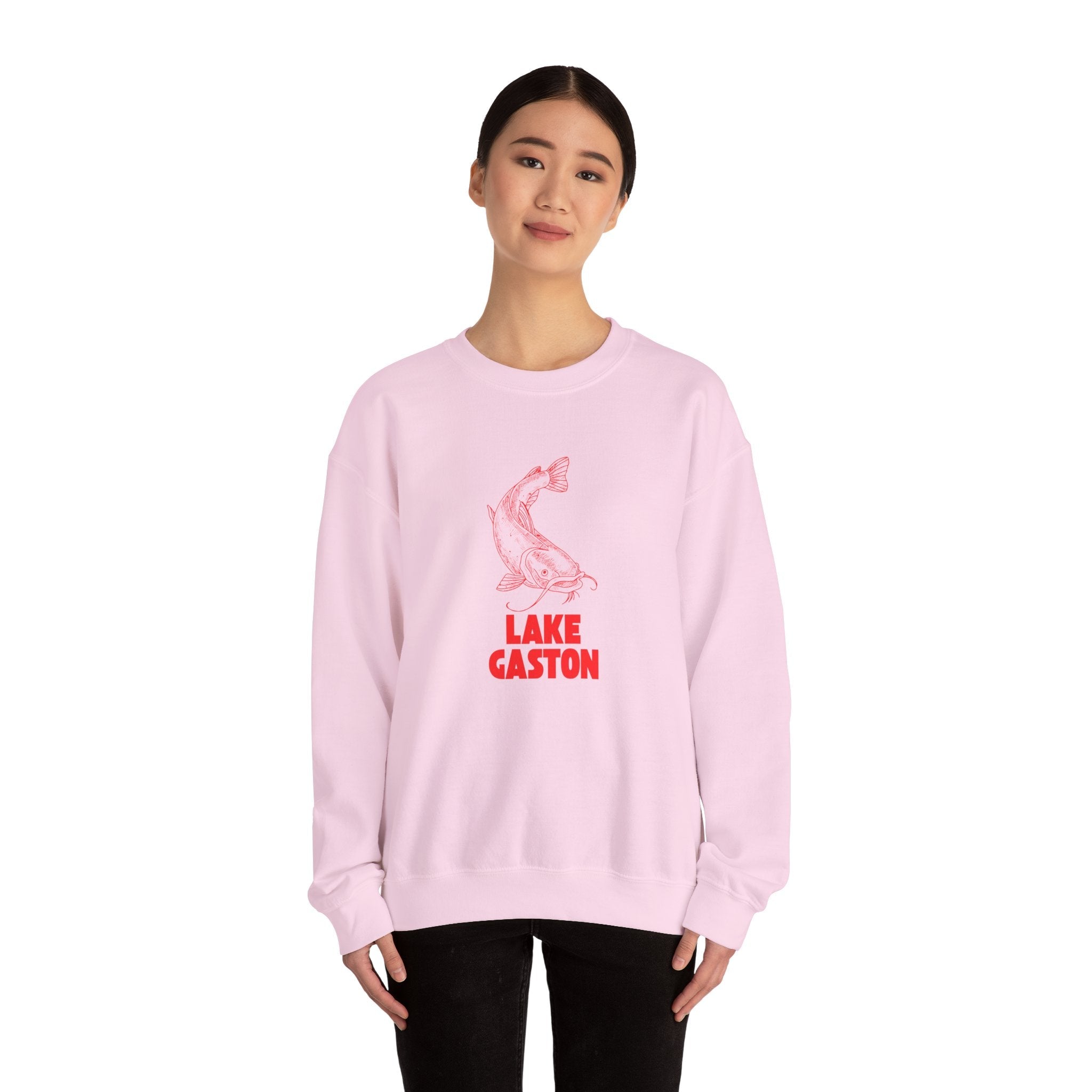 Lake Gaston Fishing Sweatshirt, Cozy Crewneck, Perfect for Outdoorsy Lovers, Casual Wear, Gift for Nature Enthusiasts, Lake Life Apparel
