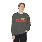 Lake Lanier Fish Sweatshirt | Unisex Garment-Dyed Apparel | Cozy Lake Life Gift, Relaxed Weekend Wear, Fishing Enthusiast Gear