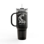 Lake Lanier Insulated Travel Mug, Summer Adventure Cup, Outdoor Coffee Tumbler, Fishing Gift, 40oz Drinkware